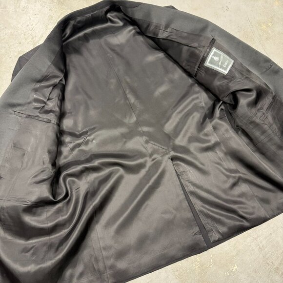 Coppley Warren K Cook Tuxedo 2pc Silk Peak Lapel Wool Mohair Black 46R 38x32 - Picture 6 of 12